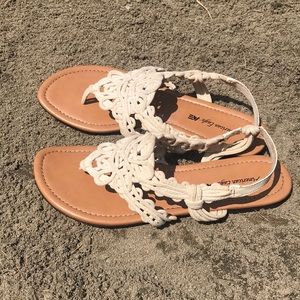 BoHo design flat sandals